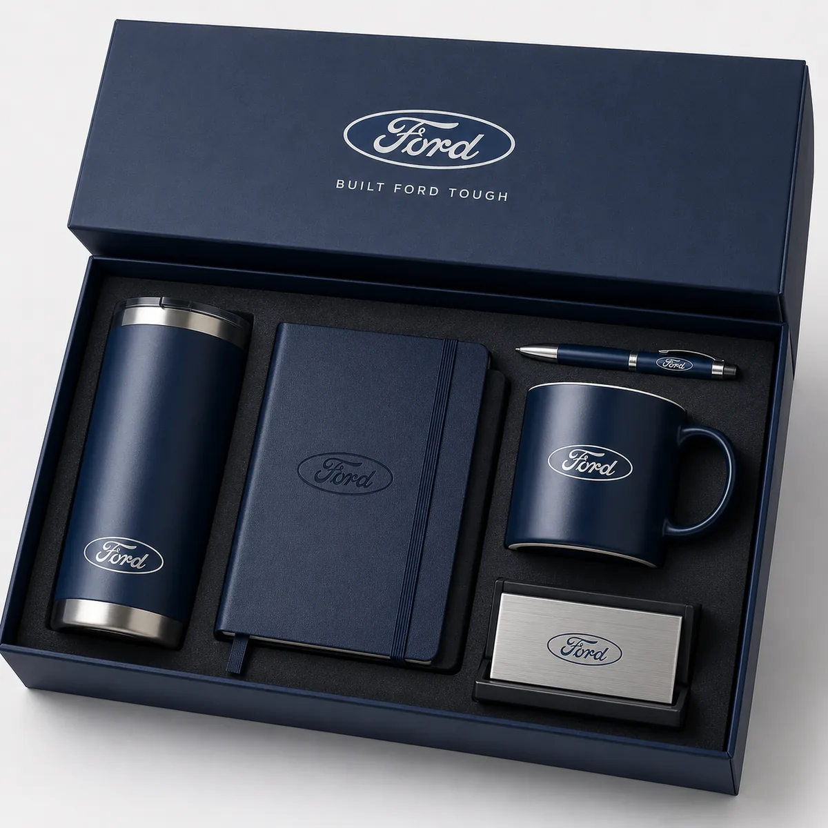 Kit corporativo con termo libreta taza y accesorios personalizados