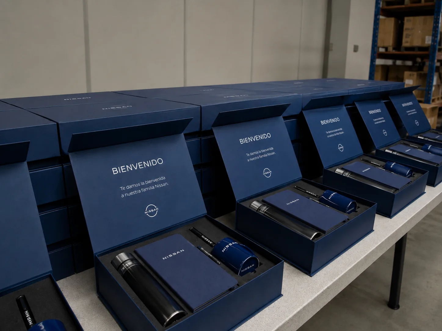 Kits de bienvenida corporativos personalizados para colaboradores